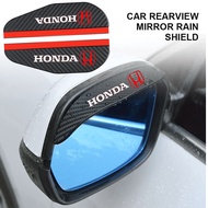 [Ready Stock] 2PCS/set Honda Carbon Fiber Car Rearview Mirror Rain Eyebrow Auto Sun Shield Cover Car