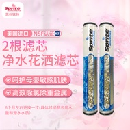 Sprite Shower Filter 2-Pack ตัวกรองน้ำร้อนสำหรับหัวน้ำร้อน ตัวกรองน้ำร้อนแบบเคลือบโลหะหนัก ตัวกรองน้