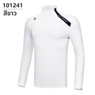 PGA | เสื้อโปโลแขนยาวคอซิปสไตล์แข่งขันสำหรับผู้ชาย