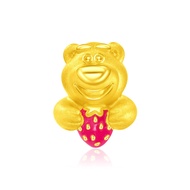CHOW TAI FOOK Disney Pixar Collection 999 Pure Gold Pendant: Toy Story - Strawberry Lotso Bear R30480