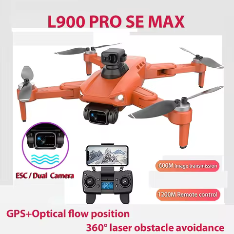 GPS Drone L900 Pro SE MAX 4K, dual professional HD camera, 5G WiFi, 360° brushless motor for obstacl
