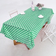 Taplak Meja Plastik Motif Polkadot/Plastik Table Cover 137x183cm Motif Cantik - D11-4A PT Lucky Inti