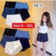 [Ready stock] GBJ jeans high waist short jeans pants 百搭高腰牛仔褲