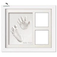Cute Baby Hand and Footprints Kit Newborn Handprint Footprints Keepsake Frame Set Kit