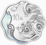 2022 中國壬寅虎年30克 梅花形精鑄銀幣 .999