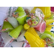 [Central Snacks] Wholesale 12 Bundles Of Jelly Pointed Cups Mesh Bag 600g (About 348*360 Cups) Summer Cooling Coconut Jelly