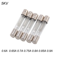 5/10PCS 5KV Microwave Oven Fuse 6*40mm 0.6 0.65 0.7 0.75 0.8 0.85 0.9A Glass Tube Fuse 6x40mm High-P