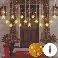 1pc 96pcs Snowflake Christmas Lights, Snowflake LED String Lights Fairy Icicle Lights, 14.76ft/4.5m 
