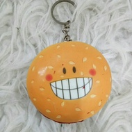 Mini Burger Squishy Keychain