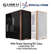 LIAN LI LANCOOL 217 MID-TOWER GAMING PC CASING / CASE - BLACK / WHITE
