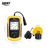 Leqi LUCKY Sonar Wired HD Fish Finder Outdoor Products Fishing Gear Portable Fish Finder Fish Finder