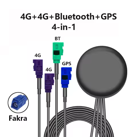 1PCS 4G+4G+GPS+WIFI BT Four in One Antenna 2.4G Bluetooch BT Antenna 1.5m SMA Male FAKAR