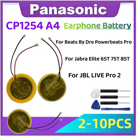 2-10Pcs CP1254 A4 Rechargeable Battery CP1254 A4 LIR1254 For JBL LIVE PRO For Beats By Dre Powerbeat