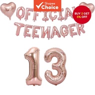 Official Teenager 13th Birthday Decoration  Hiasan Hari Jadi Remaja 13 Tahun
