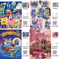 Jigsaw Puzzles 300-1000pcs Stitch/Lotso/SpongeBob SquarePants/Tom and Jerry Adult Kids Educational Puzzle Toy Gift