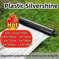 500m Silvershine Tebal Roll Fertigasi Plastik Tanaman Sayur Tutup Tanah Rumput Penutup