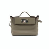 Hermès 大象灰 2424 mini W刻 肩背包