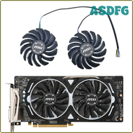 ASDFG Cooling Fan For MSI RX470 480 RX 570 580 ARMOR P106-100 Mining Graphics Card Fan Replacement 8