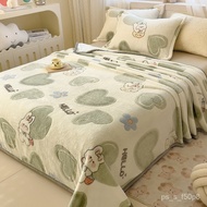 Blanket Coral Fleece Blanket Flannel Blanket Cartoon Sofa Cover Single Bed Sheet Single Piece Air Conditioning Nap Blank