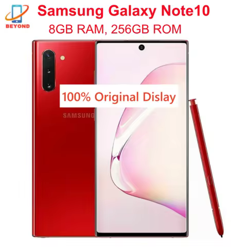 Samsung Galaxy Note10 Note 10 N970U1 N970F N970FD N9700 6.3" 256GB 8GB Octa Core NFC Fingerprint Ori
