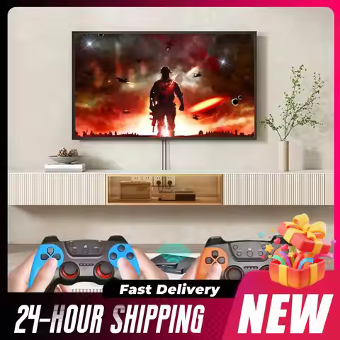 X2 PRO （US）4K HD Retro Video Game Console TV Box Built-in 65000+ Games with 2 Gamepads 60+ Game Emul