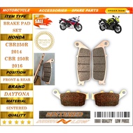HONDA CBR250R 14-16 BRAKE PADS SINTERED STREET BIKE LONG LASTING QUALITY