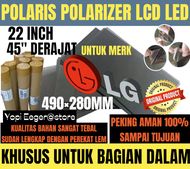 POLARIS POLARIZER LCD LED LG 22 INCH 45" DERAJAT PELAPIS PLASTIK FILM KHUSUS UNTUK BAGIAN DALAM