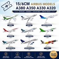 15cm & 16cm Airbus A380 A350 A330 A320 Concorde Diecast Aircraft Model Alloy Airplane Collectible Ed