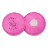 2Pcs 3M Masker 2091 CN Particulate Filter P100 Respiratory Protection