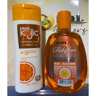 RDL KOJIC WHITENING LOTION 100ml + RDL FACIAL CLEANSERGLUTA+KOJIC 150ml