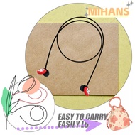 MIH Earplugs Cord Silicone Loop, Travel Double ring Earplug Lanyard,  Rope Outdoor Safety Connector 