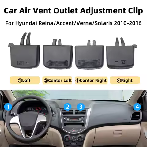 Car Air Vent Outlet Direction Adjustment Louver Clip for Hyundai Reina (Compatible with Hyundai Acce