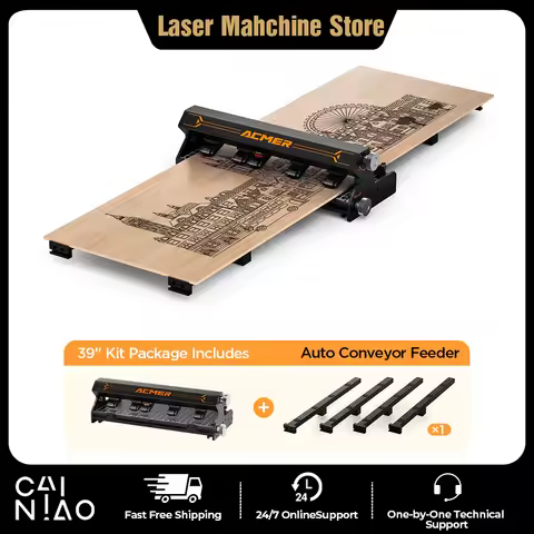 ACMER Automatic Feeder Machine Suitable For ACMER P1 S Pro/P2/P3 Engraver Extended Y-Axis Engraving 