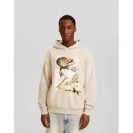 BERSHKA MAN HOODIE PRINTED