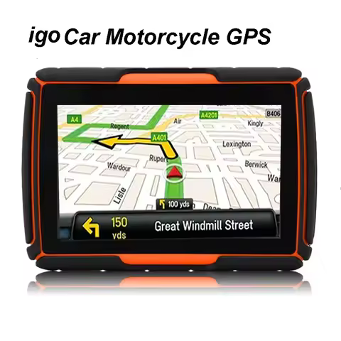 Car Motorcycle GPS Navigation 4307 IPX7 Waterproof Bluetooth GPS Navigator Tracker Bullit in RAM 1G 