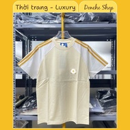 Ax T-Shirt Embroidered with Yellow Logo Letters and Super Beautiful Chest Mix - Ax Men's and Women's