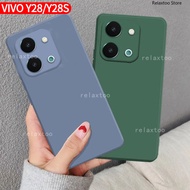 Vivo Y28s 5G 2024 Square Liquid Silicone Casing For Vivo Y28s Y28 VivoY28S S Y 28S 4G 5G 2024 Fashio