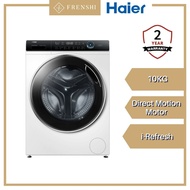 Haier Washer Dryer Front Load Series HWD100-B14979 Washing Machine 10.0kg Dryer 6.0kg White [  FRENS