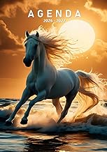 Agenda scolaire Cheval: Organisateur et Planificateur Journalier - 1 Jour Par Page - Format A5 - Fra