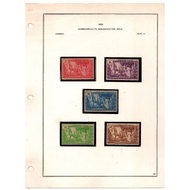 1935 Philippine Commonwealth Inauguration Stamps Complete Prangko Set MOGNH 5 Different Values