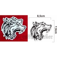 Wolf Head Image printing sticker, Wolf Head sticker