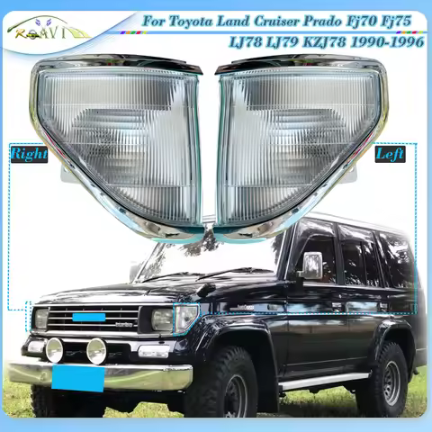 Roavia Car Headlight Turn Signal Indicator Corner Light For Toyota Land Cruiser Prado Fj70 Fj75 LJ78