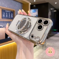 Luxury Glitter Mirror Stand Phone Case For Realme C25S C25Y C21Y C20A C17 C15 C12 C11 C3i Q5 Q5X Q5i