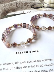 紫鈦晶手排設計 紫鈦晶 黑金超七 人緣招財全方位