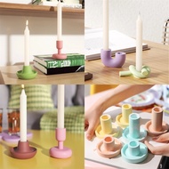 Mould Home Candle Set Making Epoxy Resin Knot Rod Hexagon Gypsum Mold Round Silicone