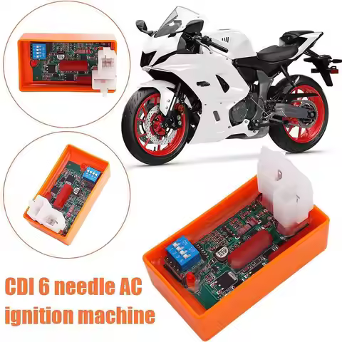 Programmable CDI For Motorcycle Lgnition 6 Pin AC CDI Racing Box DIP Switch Speed For CG125 CG150 15