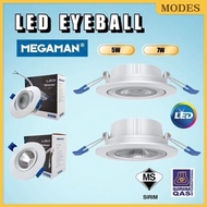 <SIRIM>MEGAMAN LED EYEBALL 5W/7W EXTRA BRIGHT ENERGY SAVING EYES CARE LED EYEBALL SPOTLIGHT