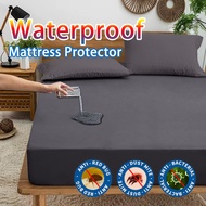 SunnySunny 100% Waterproof Mattress Protector Premium Fitted Bedsheet Soft Anti Bacterial Bedsheet Cover Single/Queen/King Size