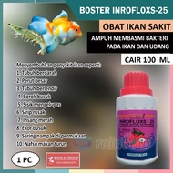 rainbow 1 PC BOOSTER INROFLOXS 25 CAIR 100 ML Obat Antibiotik Untuk Ikan Sakit Ampuh dan Efektif Inr