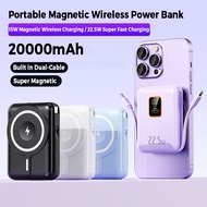 SG Local-20000mAh Magnetic Powerbank Portable Wireless Charger 22.5w Super Fast Charging Powerbank For Iphone15/watch